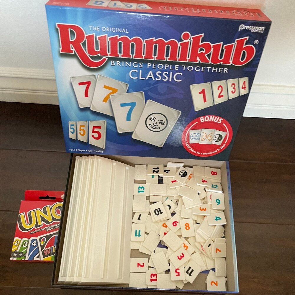 Rummikub & Uno Cards Set